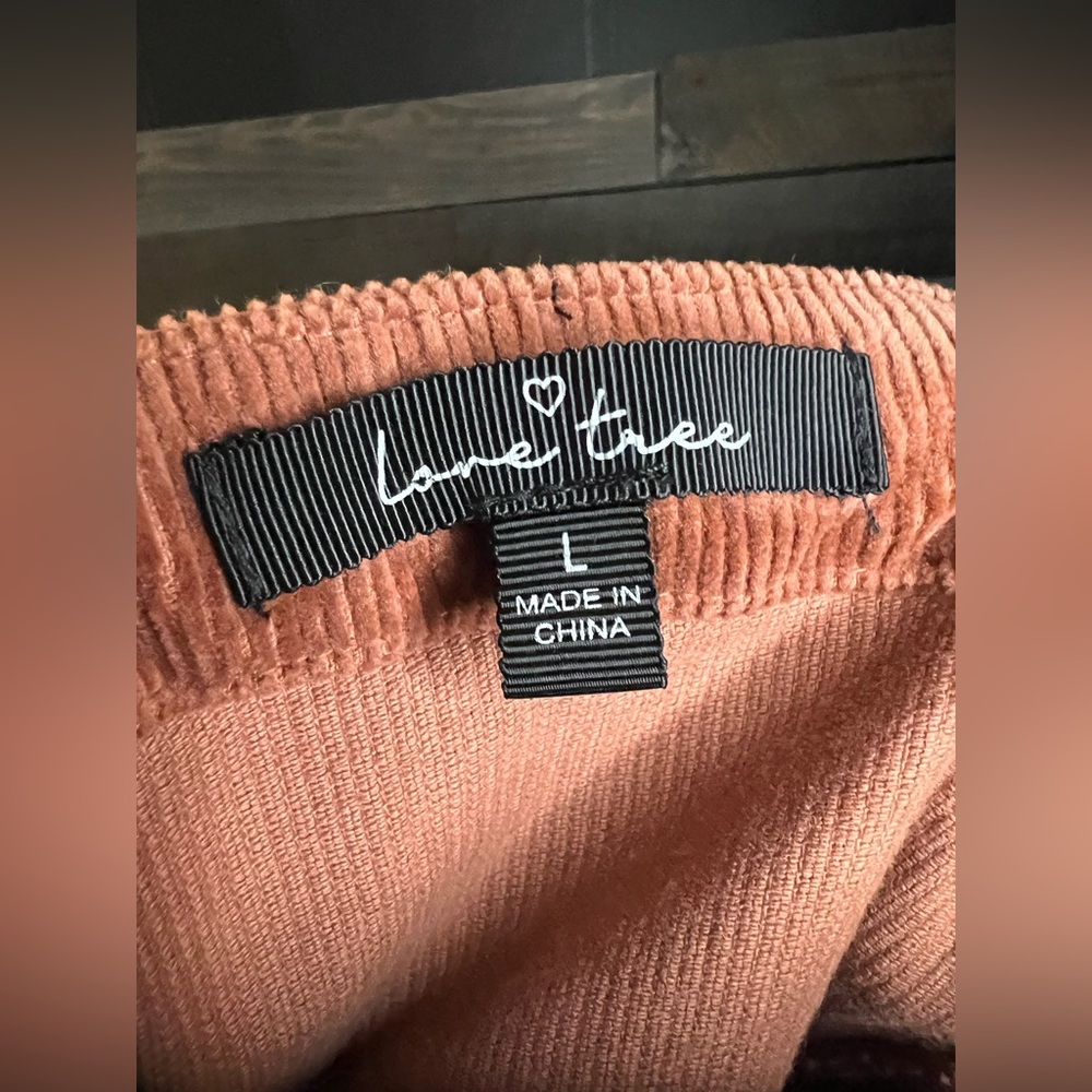 Love Tree Coral Corduroy Dress - Picture 2 of 2
